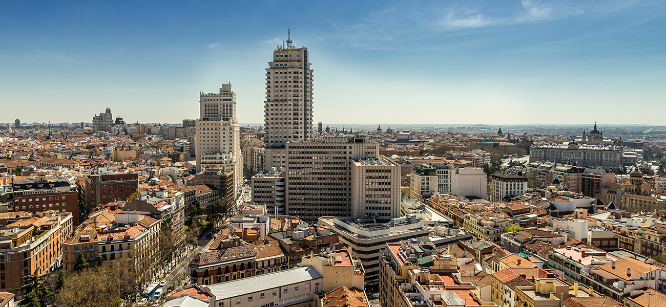 belles vues sur Madrid depuis un bel appartement